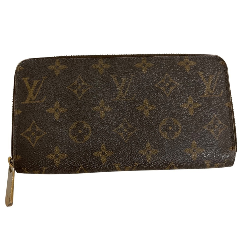 LOUIS VUITTON Louis Vuitton Monogram Zippy Wallet Round Zip Long M60017 Brown...